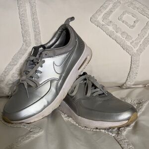 Nike Women's Metallic Silver Sneakers